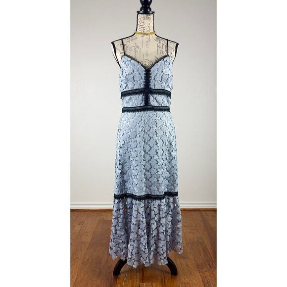 B1 Jill Jill Stuart Lace Dress Womens 8 Cocktail Wedding Bridgerton  Romantic - Picture 3 of 11